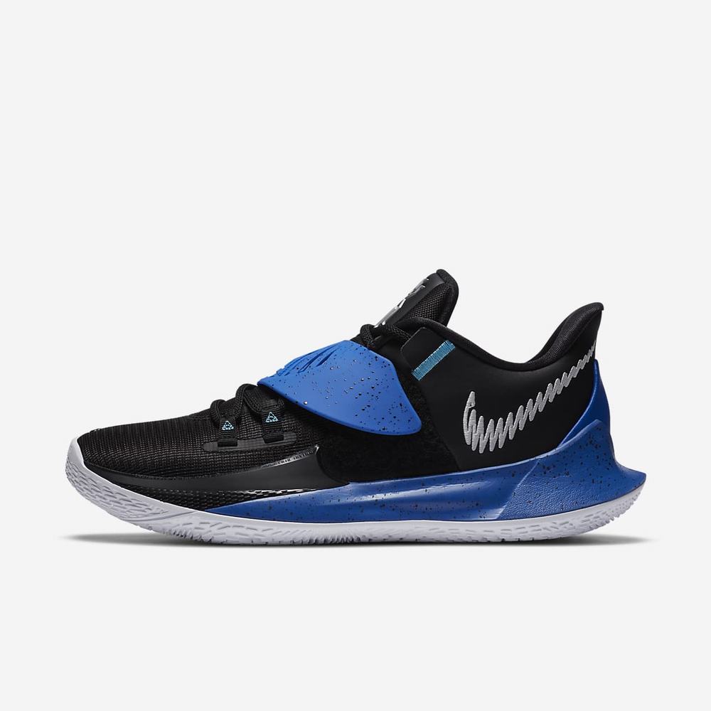 Chaussure De Basket Nike Kyrie Low 3 (Team) Noir 4230-981 Black/Game Royal/Metallic Silver Femme | FAC-46501158